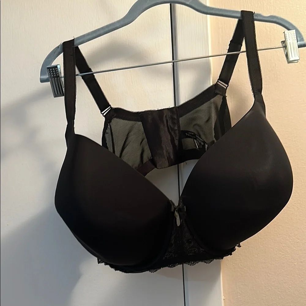 Torrid Black Padded Mesh Accent Bra